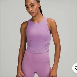 lululemon athletica Lavender Crop Tank